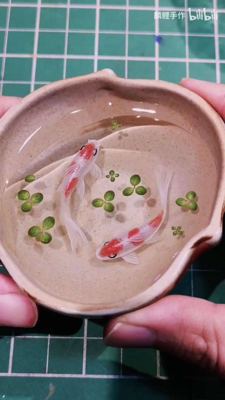 3d koi fish resin painting; diy resin projects