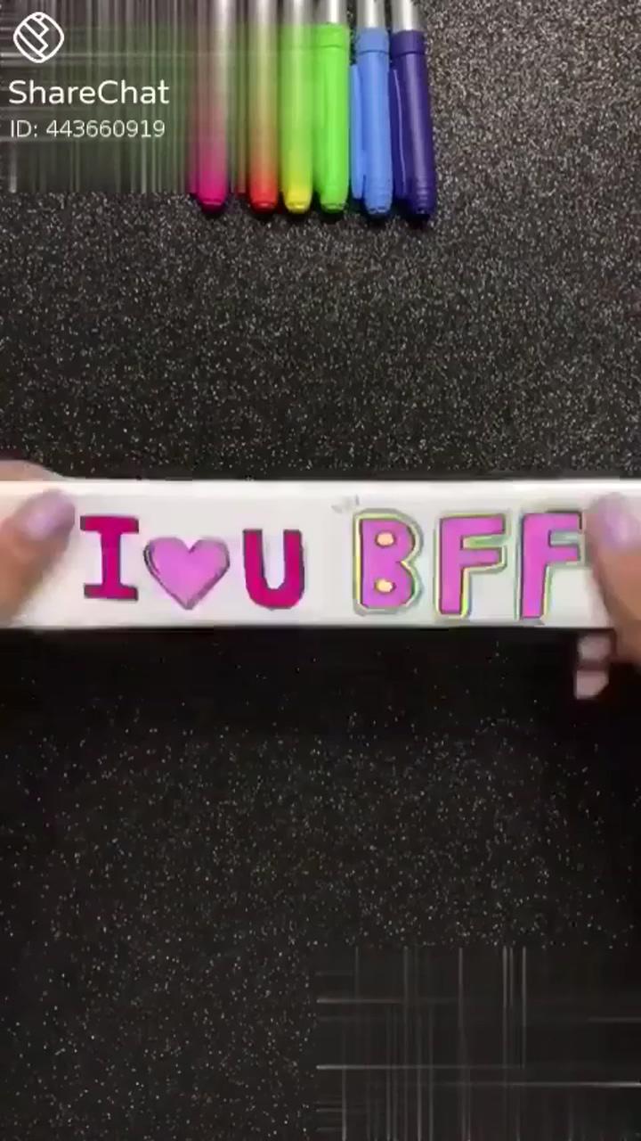 Best friend forever drawing | diy birthday gifts for friends