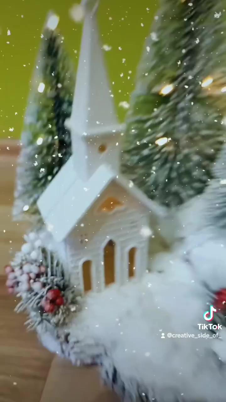 Christmas village; new years decorations