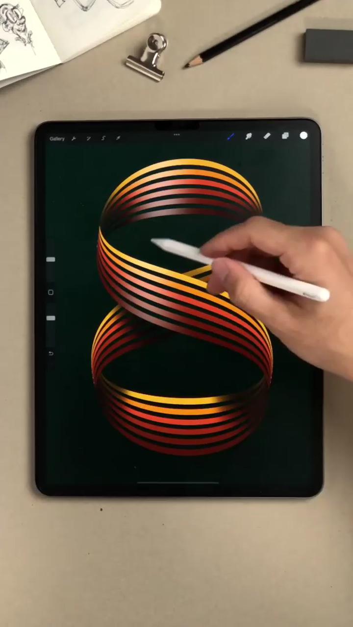 Crazy procreate warp technique, stefan kunz | procreate lettering, how to turn your handwriting into a font, rishi draws
