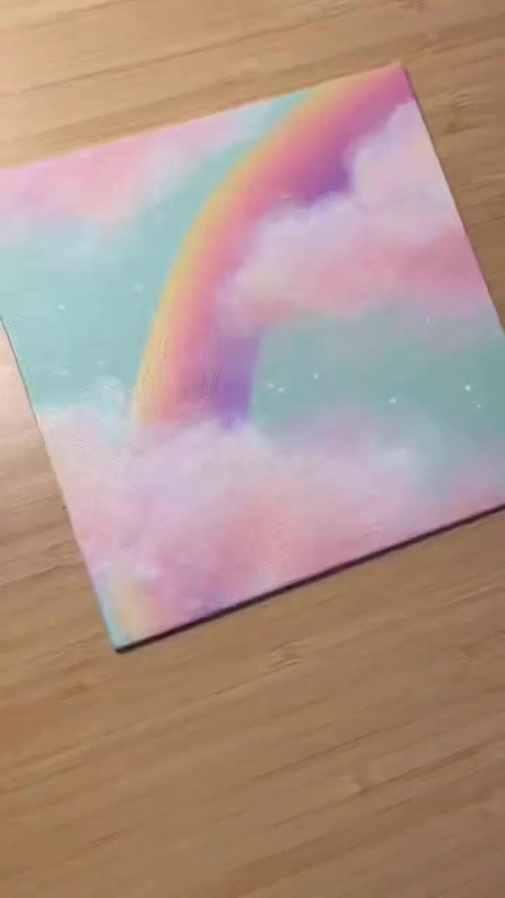 Drawing rainbow; you need to try the joseph's coat cardmaking technique