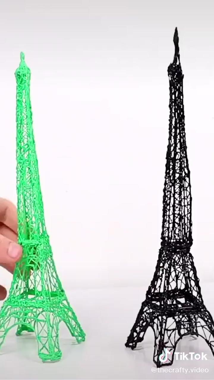 Eiffel tower 3d pen creation; akatsuki is here now