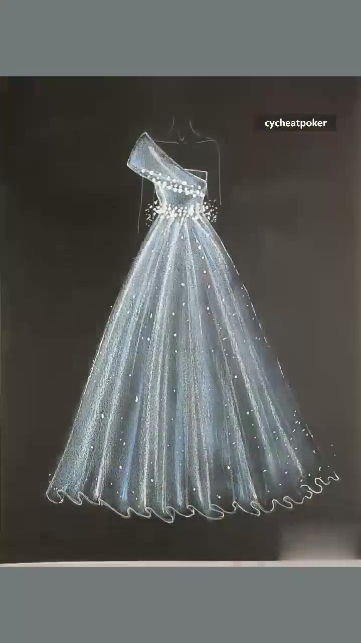 Evening gown | bride fashion illustration