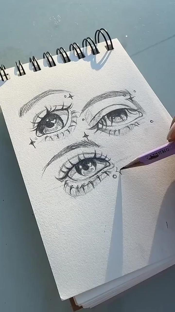 Eye tutorial, art tutorial | how to draw same eyes 3
