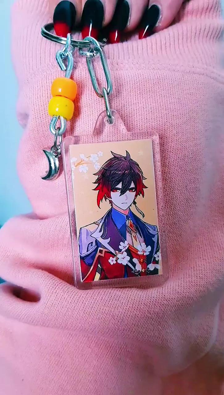 Genshin impact, anime, games, phone case and keychains, xiao, zhongli, diluc | phone case diy paint