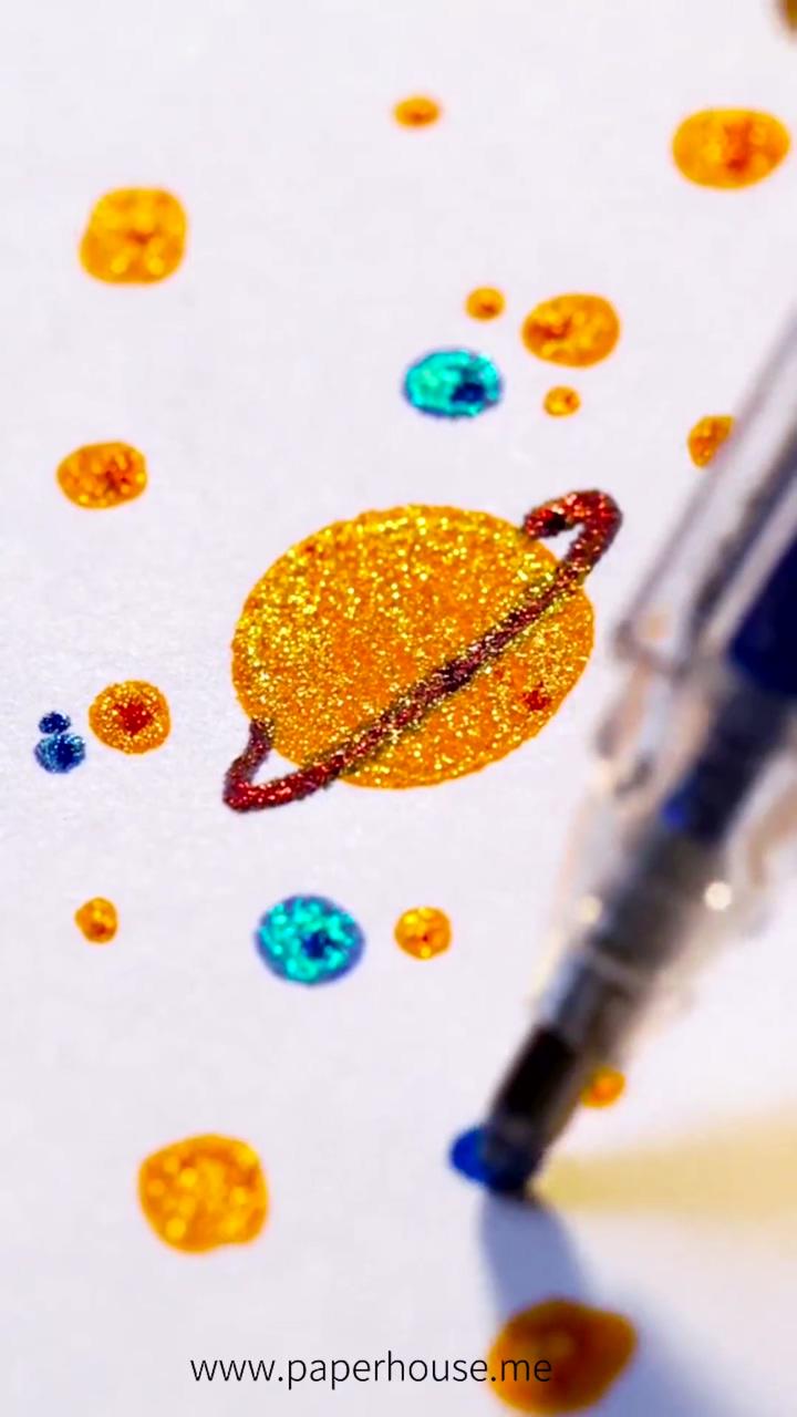 Glitter pen doodles | mixing up acrylic paint and more