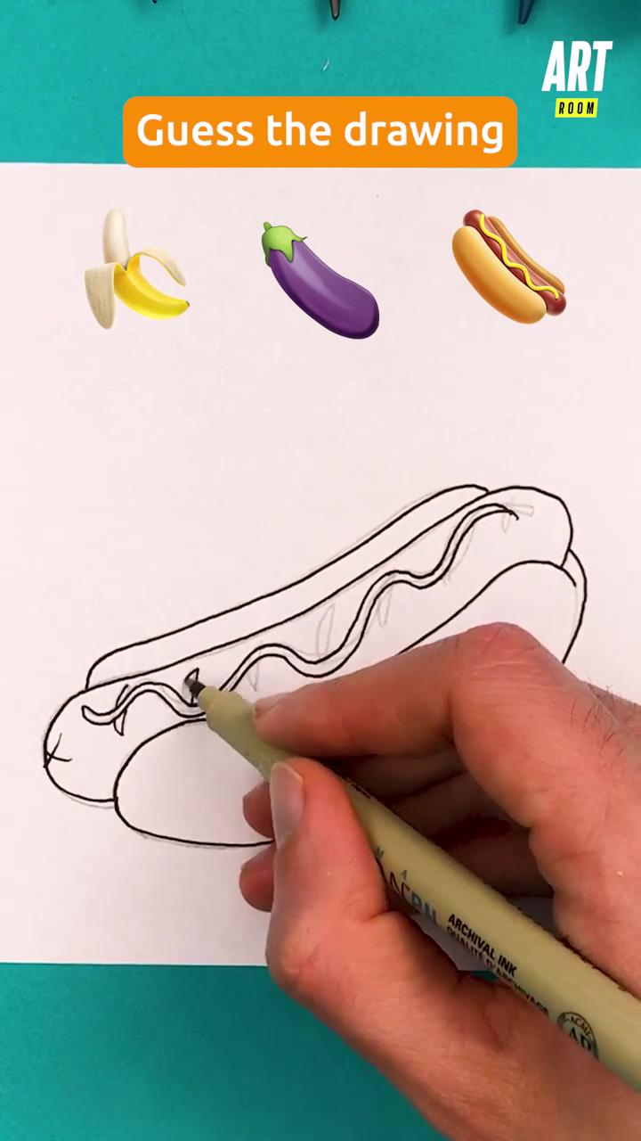 Guess the food and i'll teach you how to draw it; this anime drawing technique will impress you 