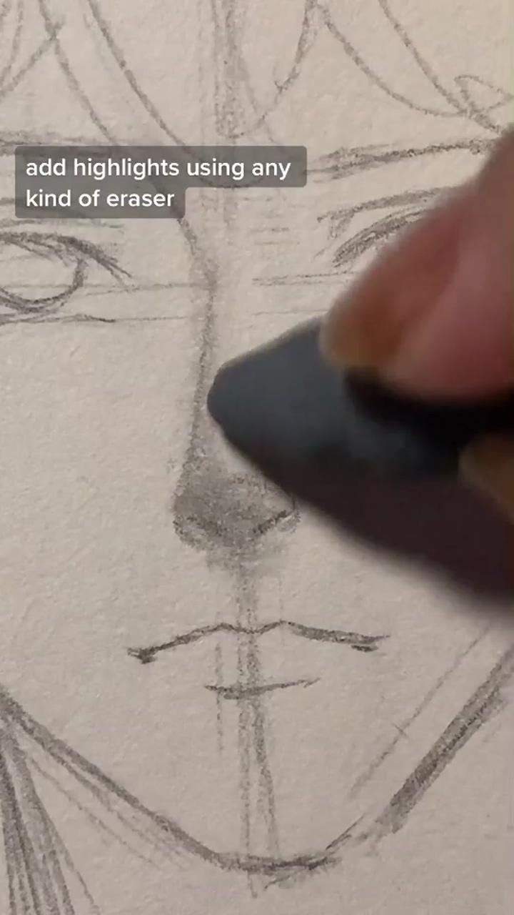 How to draw a nose, art tutorial; drawing reference poses