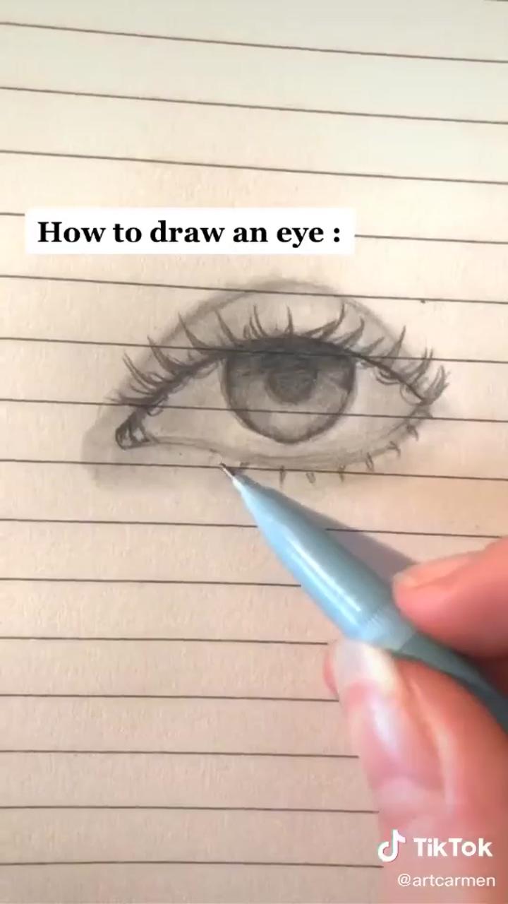 How to draw an eye; art drawings sketches creative