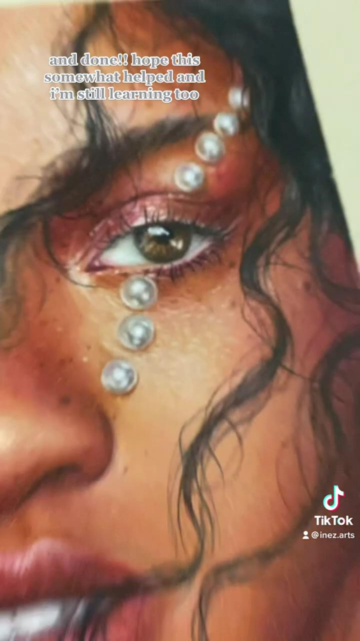 How to draw realistic pearls colored pencil tutorial; aesthetic cd painting