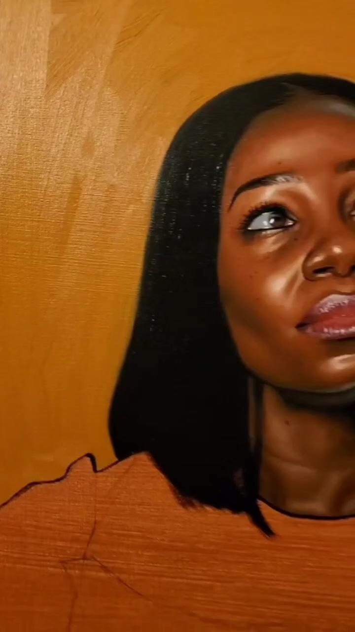 How to paint skin color portrait | oil paint from dark to light