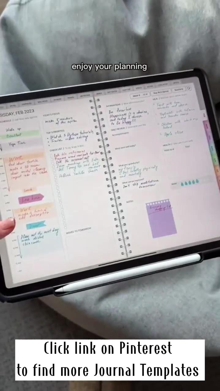 How to set up your digital planner, digital daily planner; planners for college students