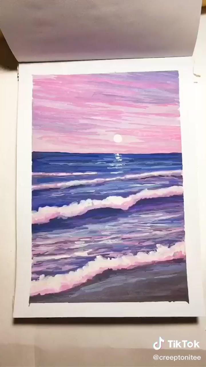 I painted for 100+ days tiktok by creeptonitee; diy canvas art painting