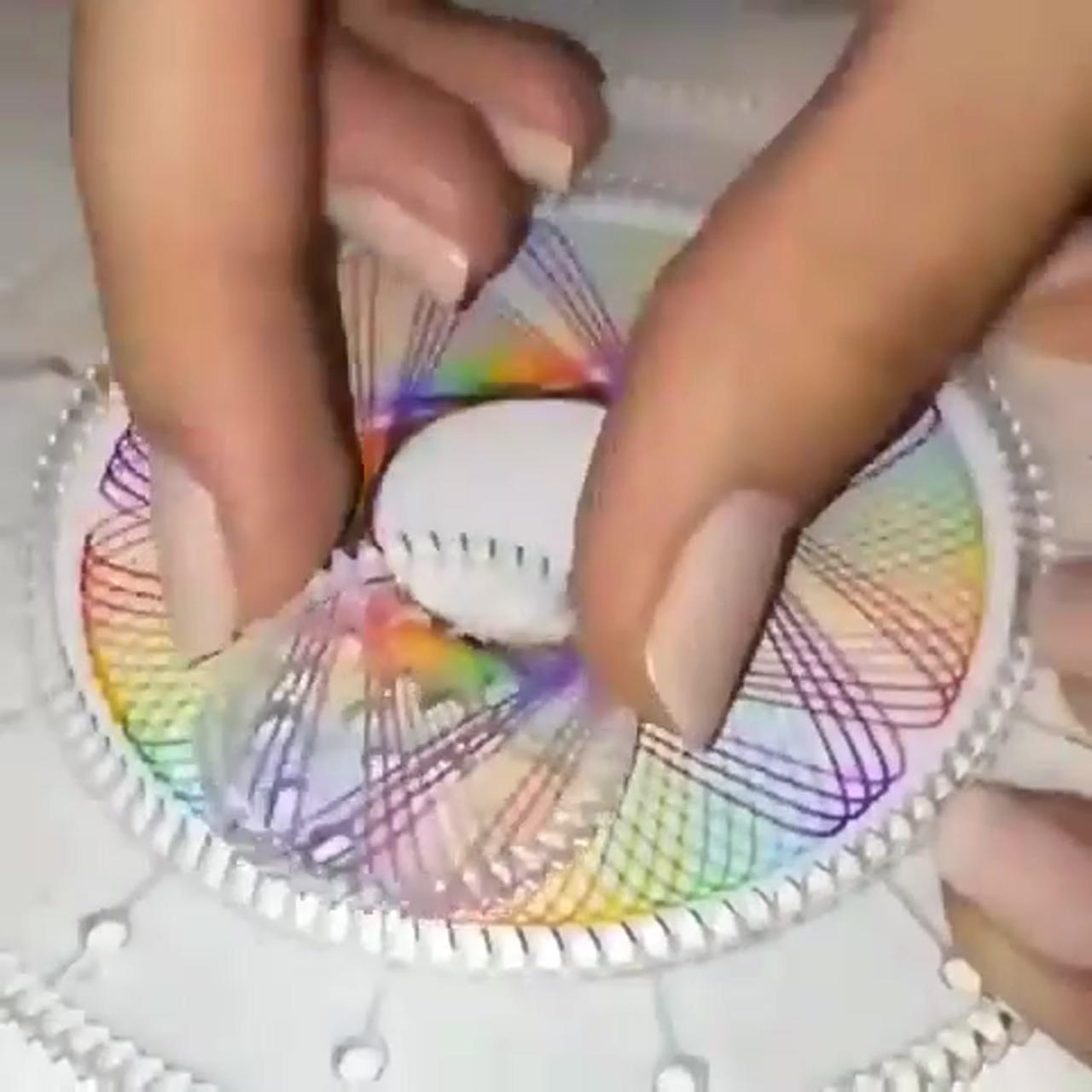 I remember these from 9 years ago; spirograph art