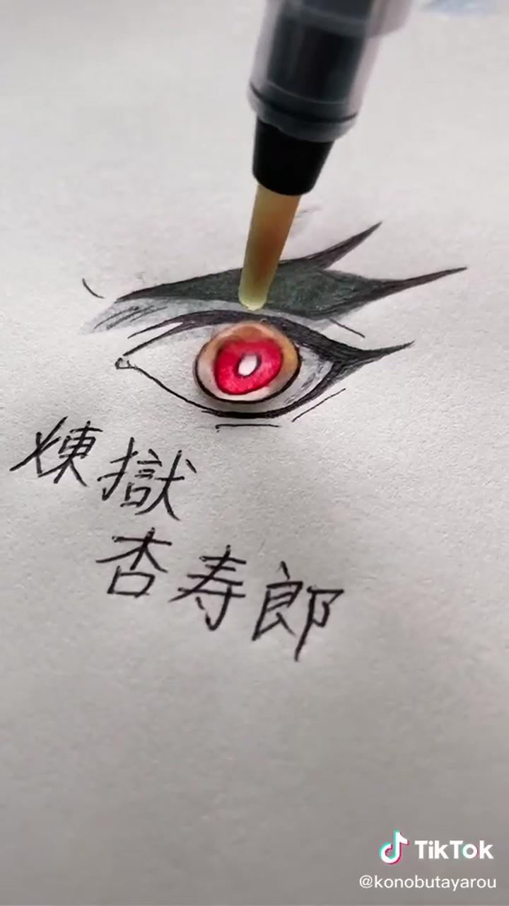 Kimetsu no yaiba eies
; eye drawing