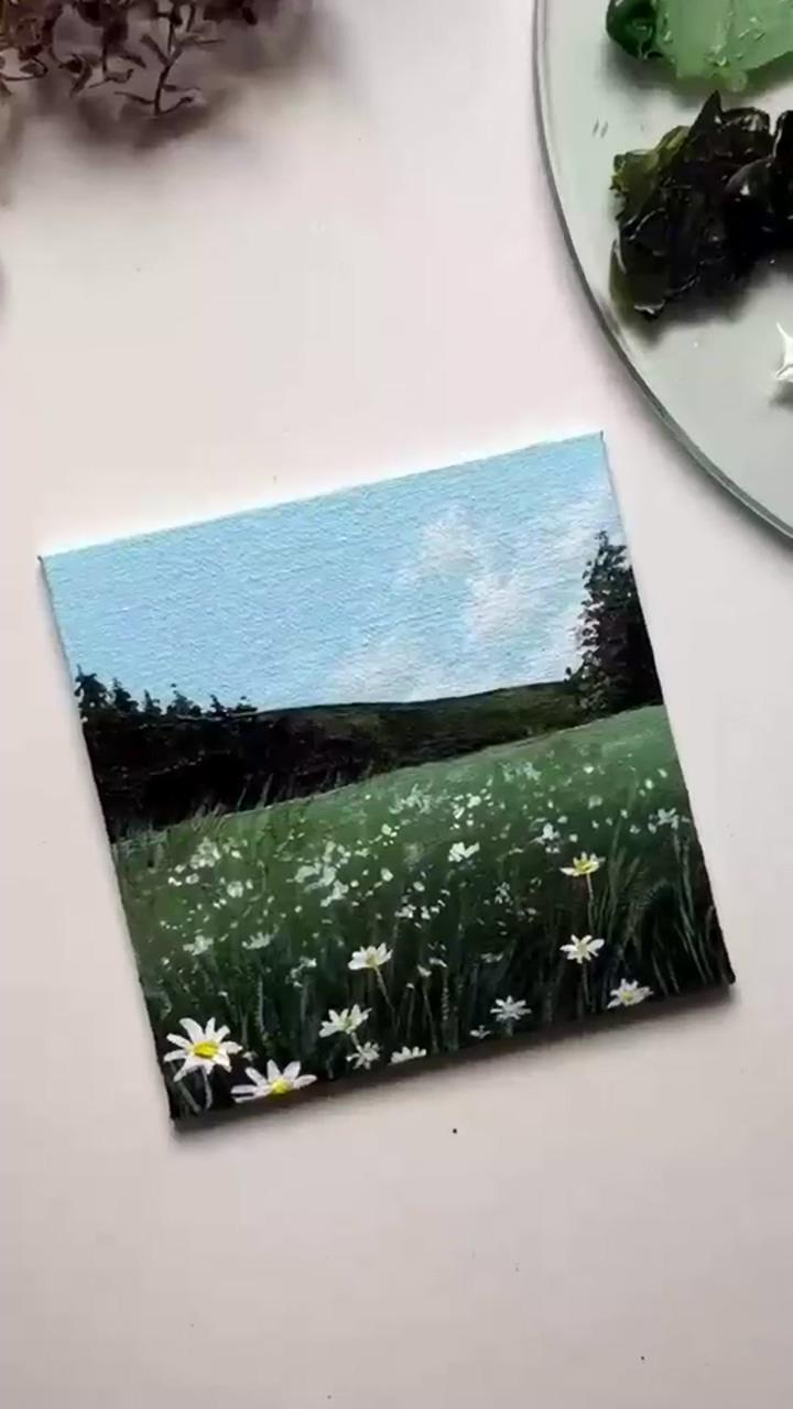 Mini canvas painting; small canvas paintings
