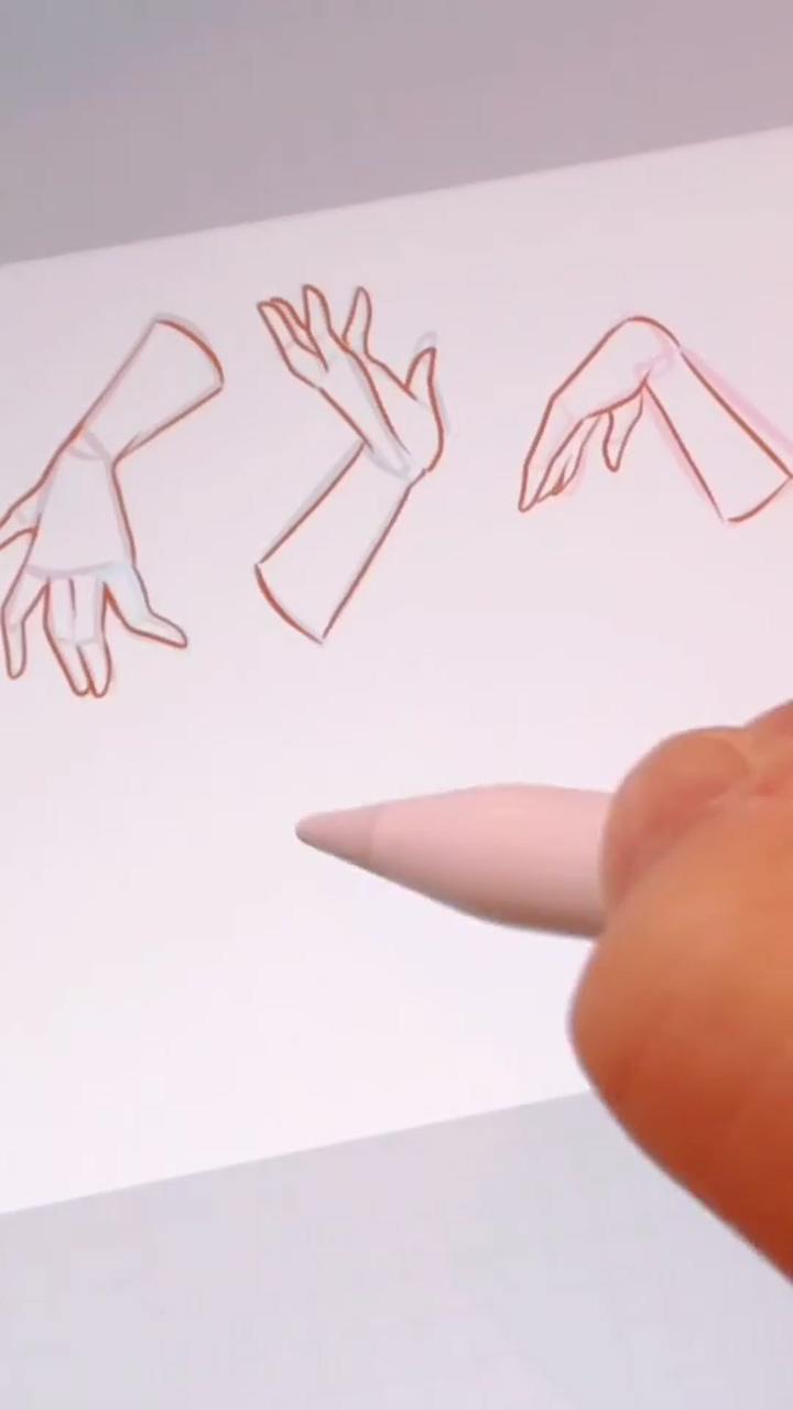 Only one shape to draw hands credit by crixothys tiktok; eyes tutorial