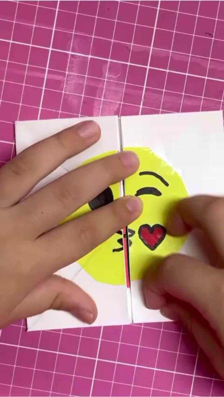 Origami emoji - magic paper toy; emoji craft