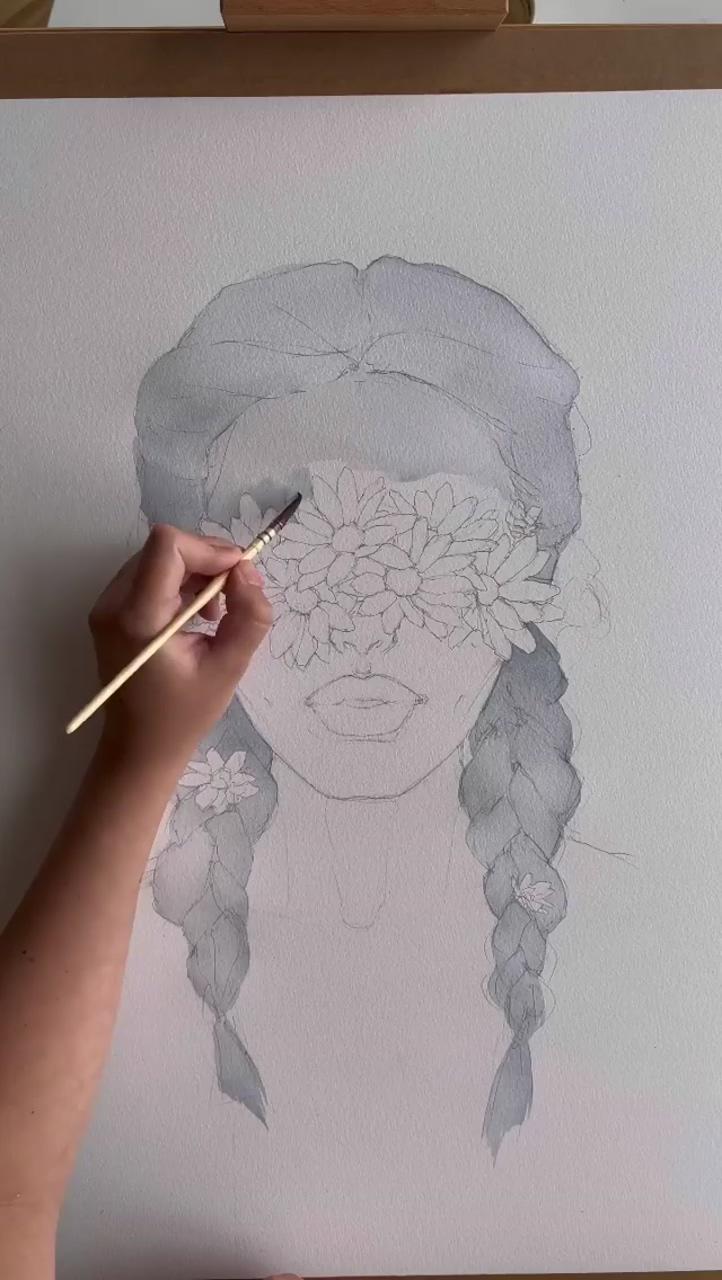 Painting very first layer / basic layer credit: polina. bright; beauty art drawings