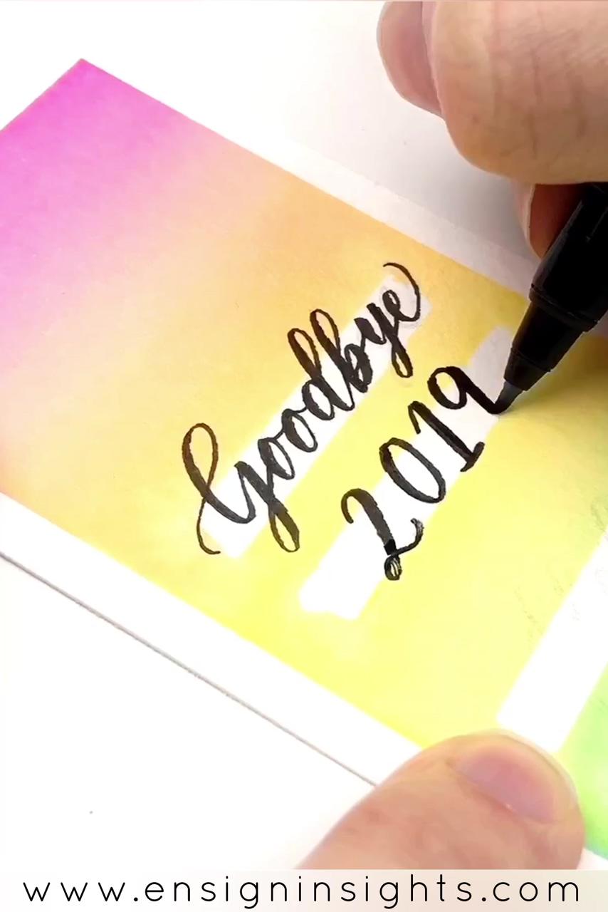 Rainbow watercolor background skillshare class, ensign insights; hand lettering art