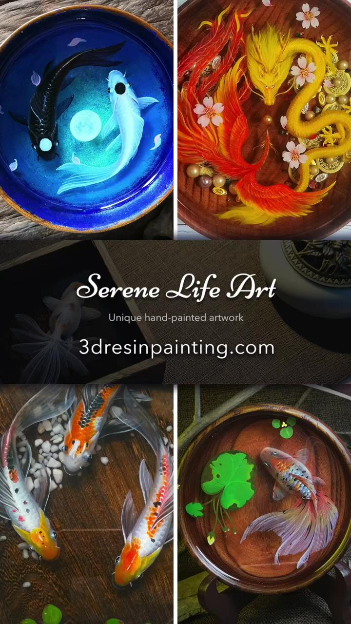 Shrimp acrylic painting-making process | fascinating glass art process by sylcom_light