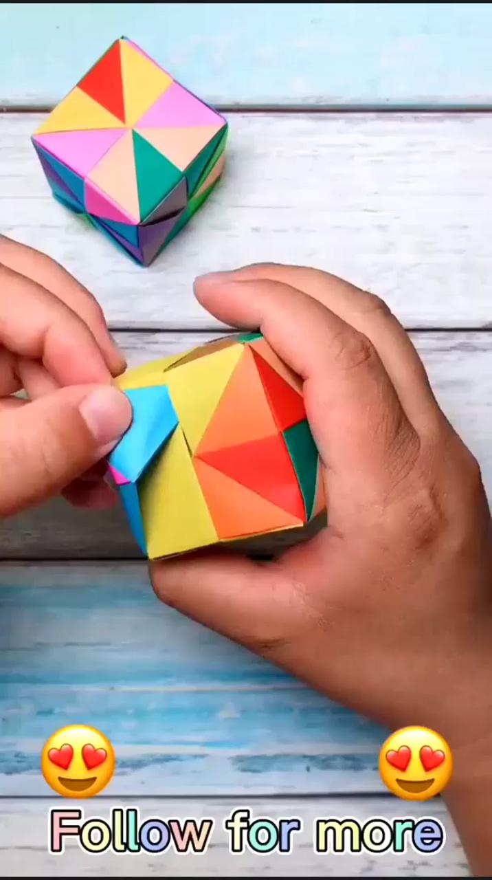 Standard rubik's cube; paper craft diy projects