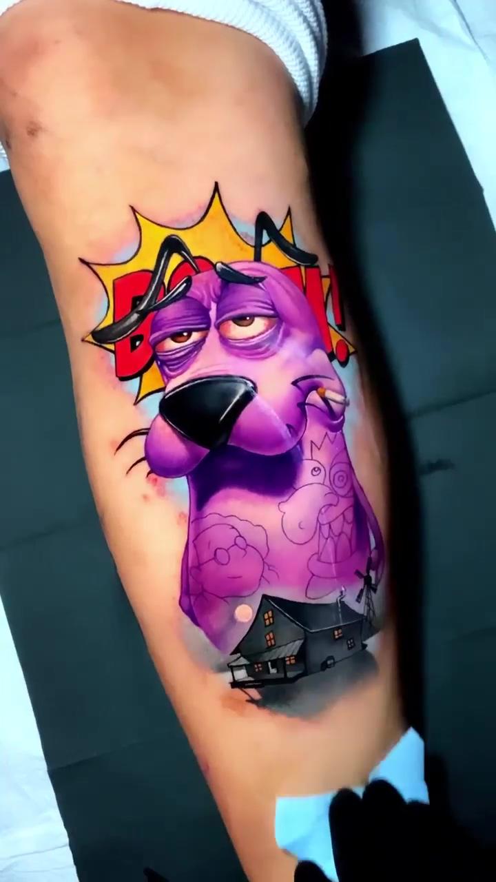 Tattoo design | purple flower tattoo design