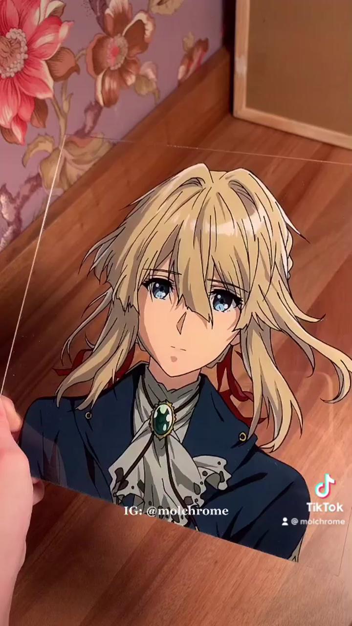 Violet evergarden glass painting | call me freedom already