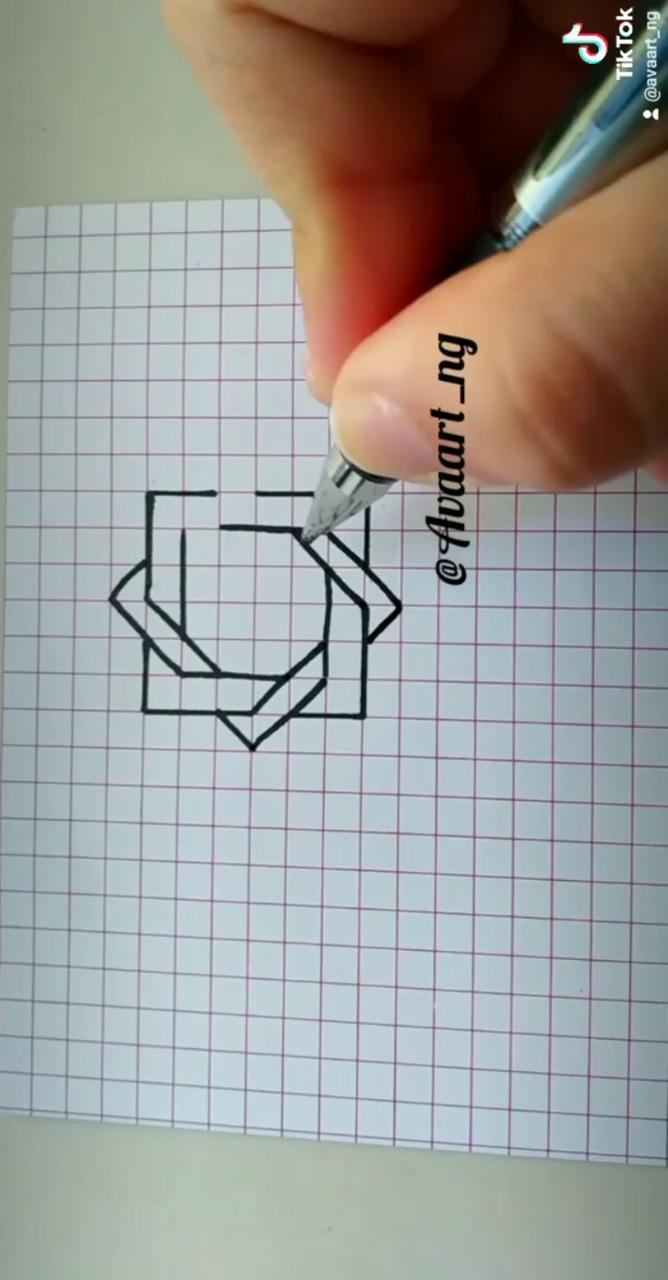 3d drawing | geometric pattern art