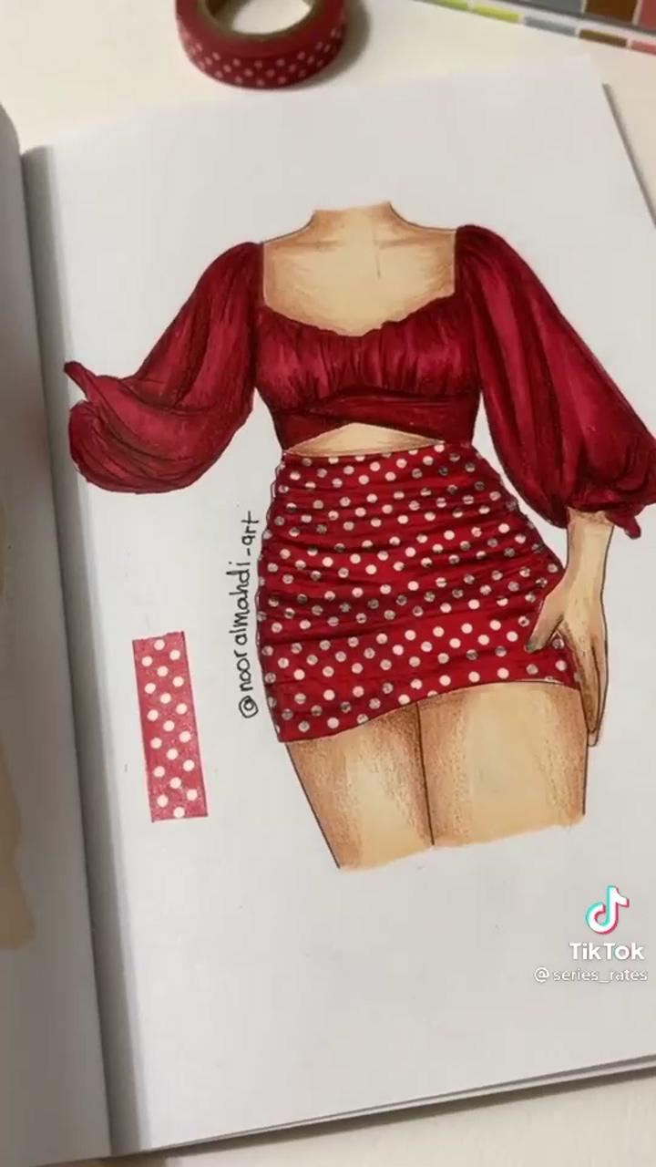 40 outfits to style art book; fashion illustration tutorial