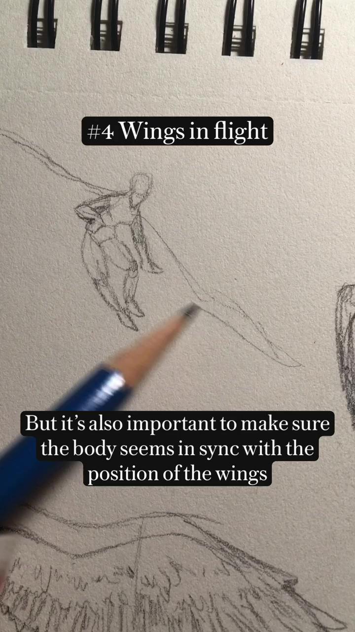 Angel wing tutorial; how to draw bajiiiiii quick sketch