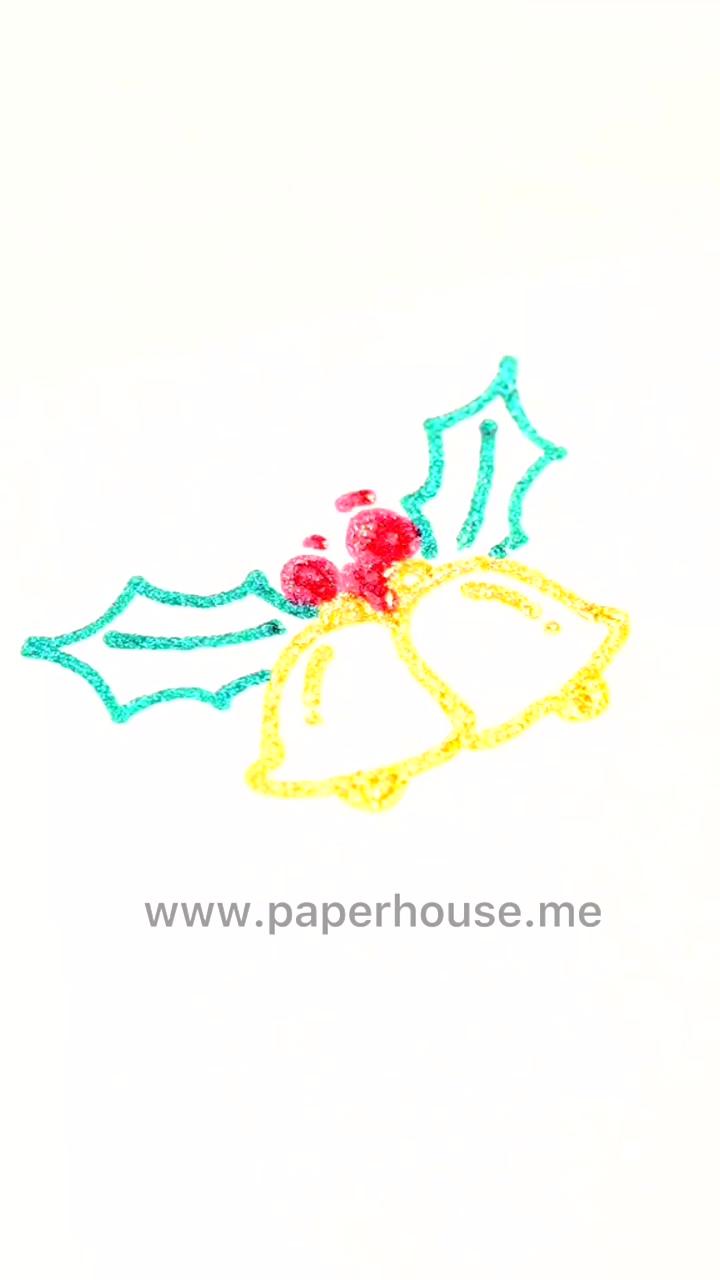 Bold line glitter pen christmas doodlewww. paperhouse. mepaperhouse stationery; gel pen drawings