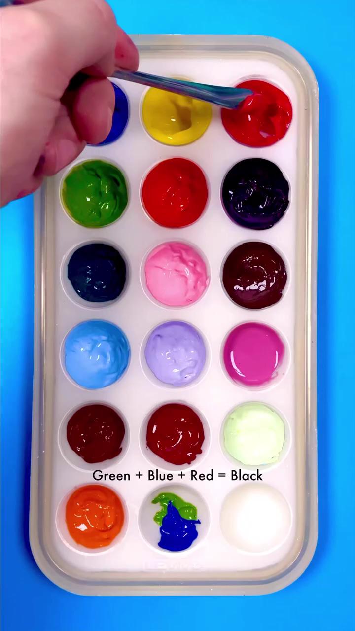 Color recipes for just red blue and yellow | do it with your kids