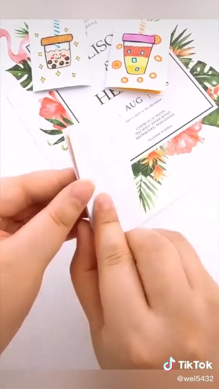 Creative origami video. diy. mini book. pretty; diy crafts bookmarks