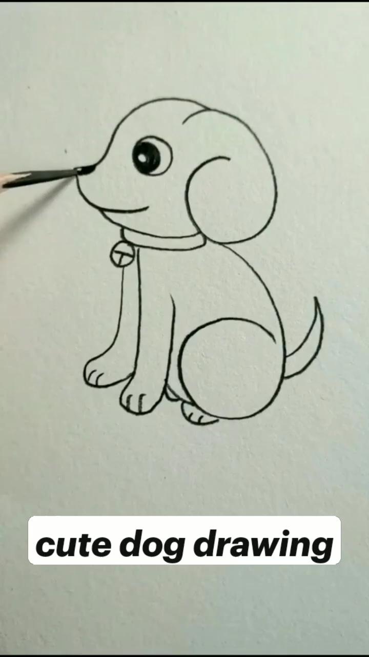 Cute dog drawing; beauty art drawings