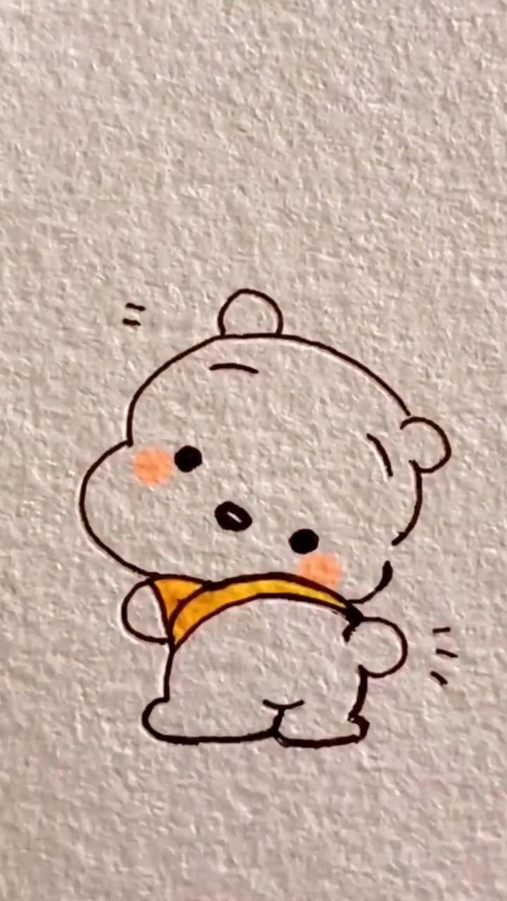 Cute puppet drawing; easy doodles drawings