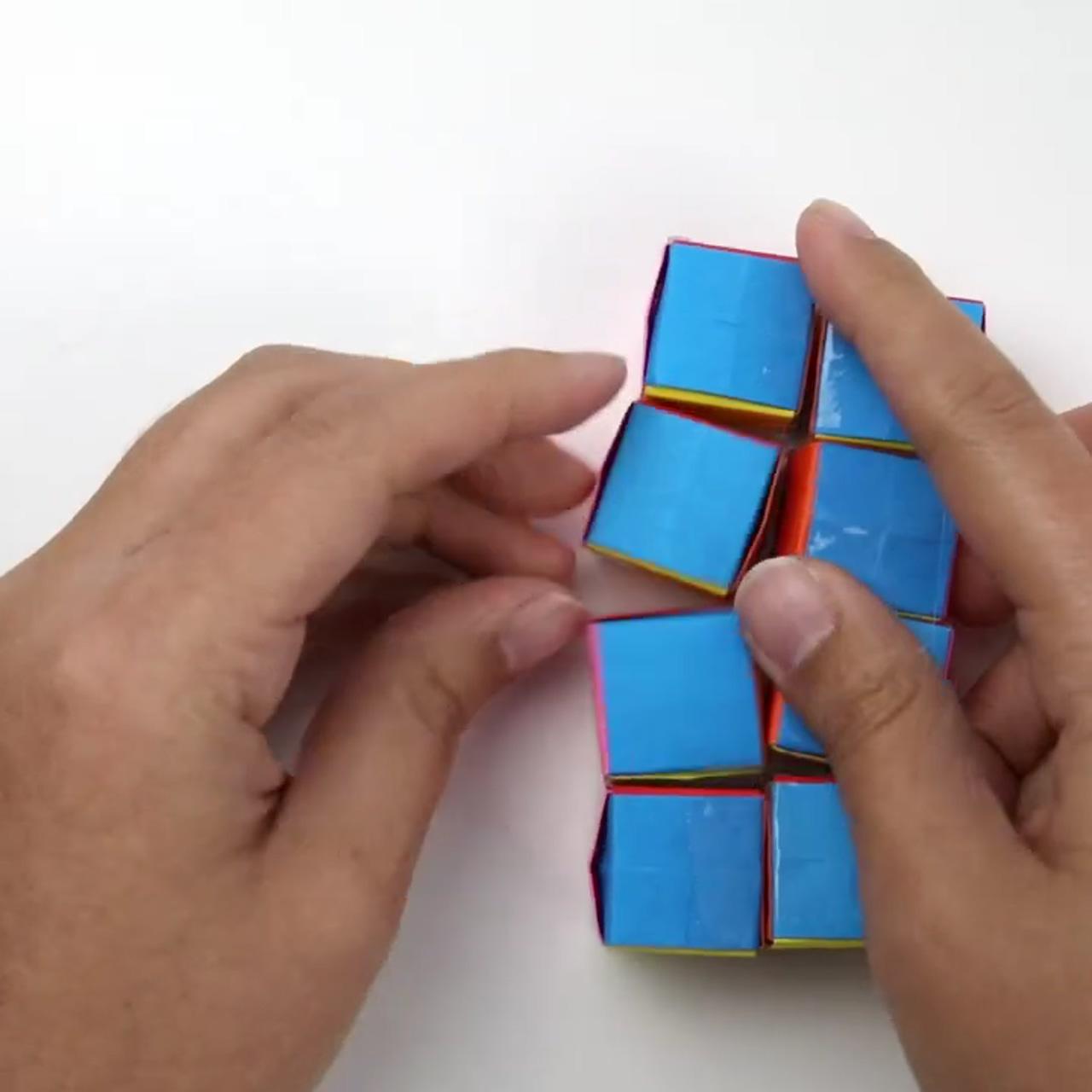 Diy infinity cube; paper craft videos