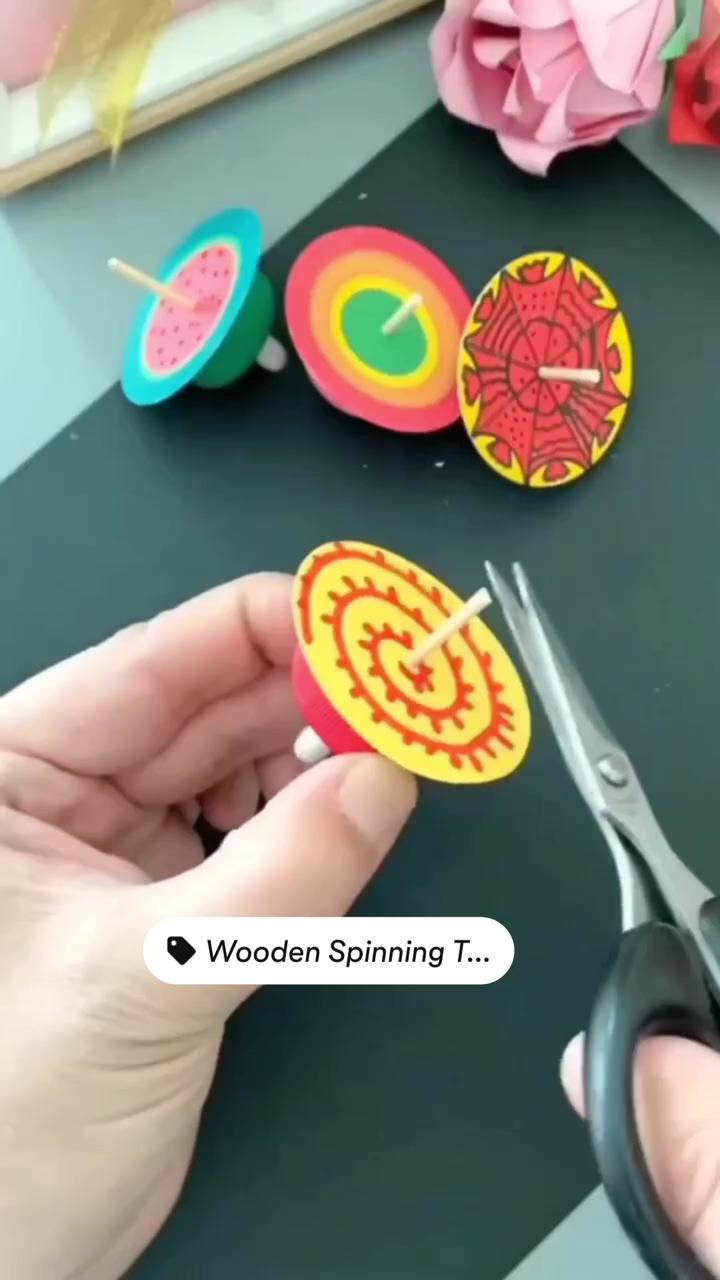 Diy spinning toys; diy crafts for kids easy