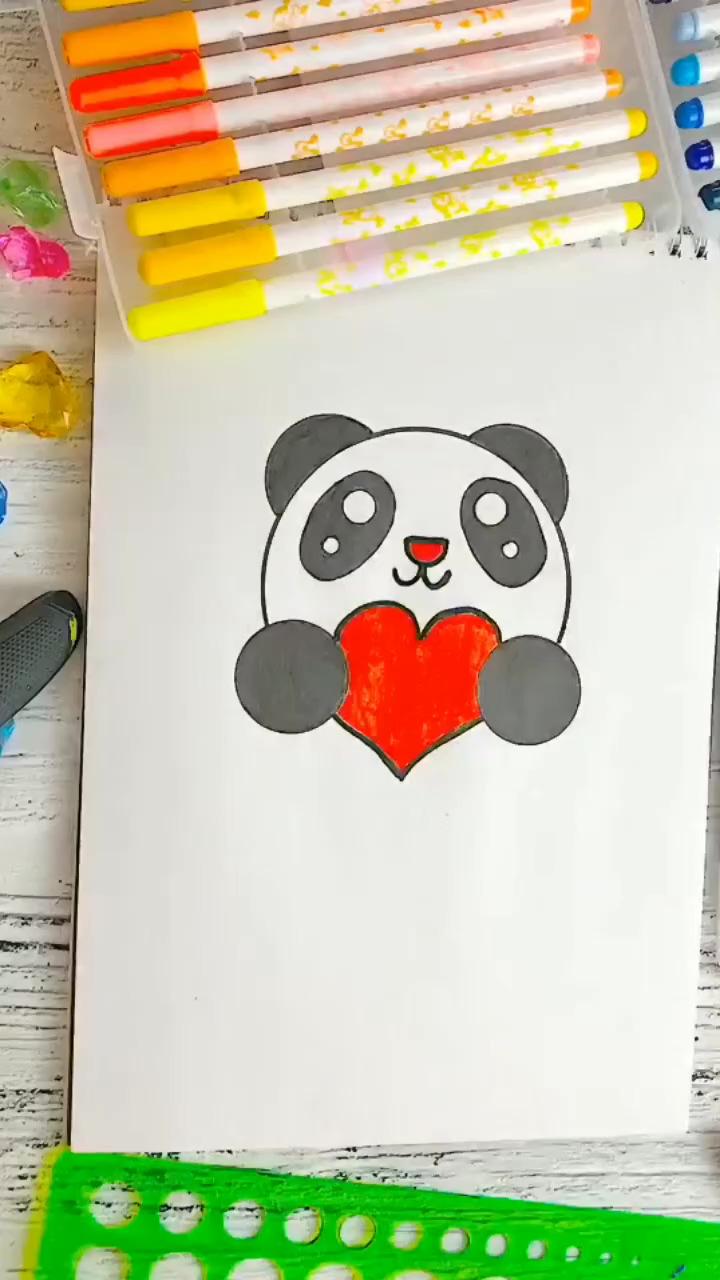 Draw a cute teddy bear | painting the night