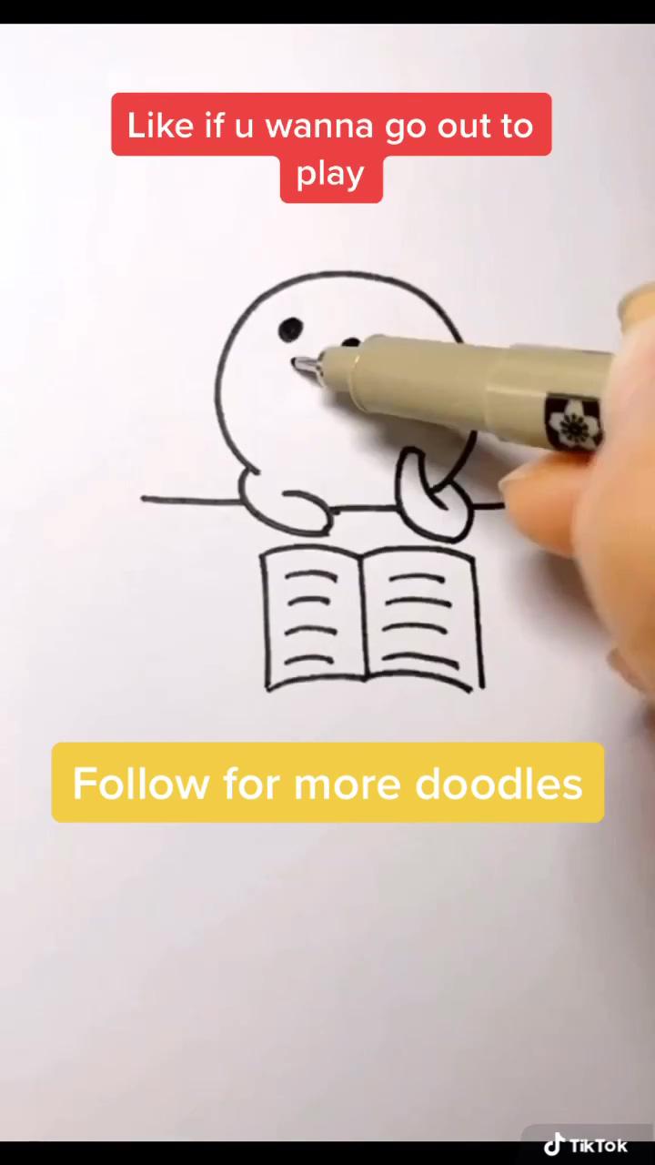 Emoji doodle wanna go out; colored pencil drawings beginner - cute dolphin drawings