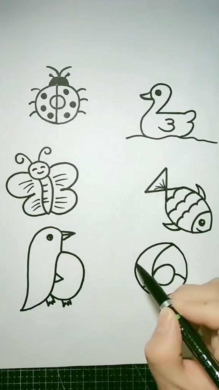 Hacks: how to draw pictures using numbers 1 to 10; origami crafts diy