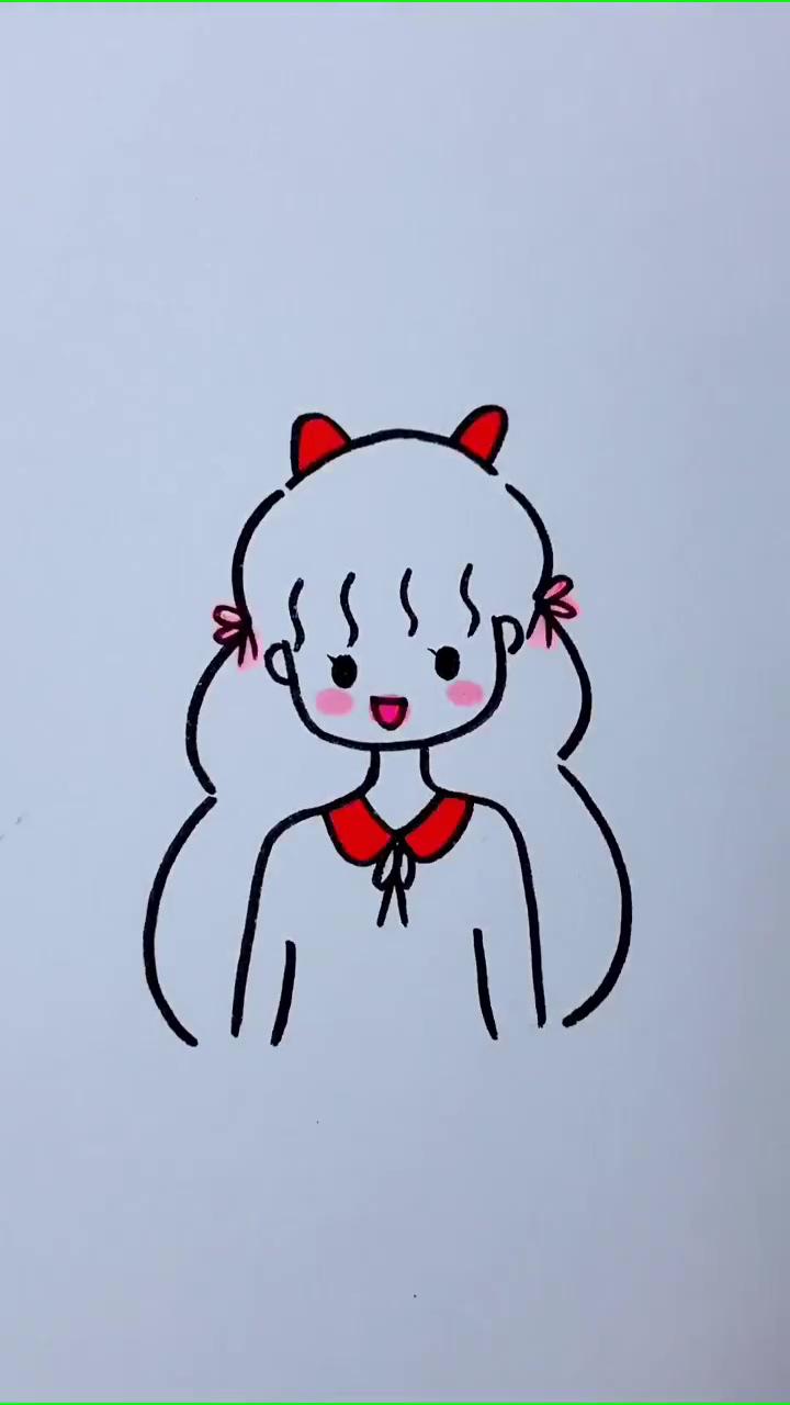 How to draw a girl that is simply adorable; drawing videos