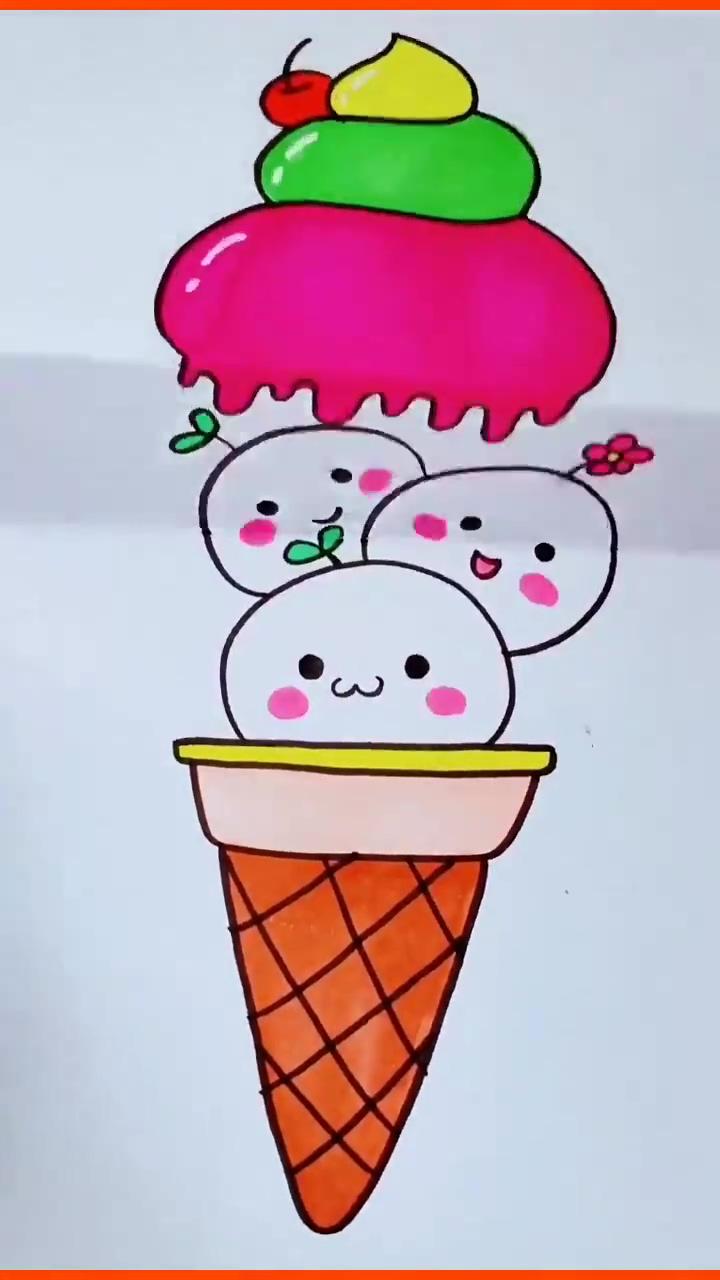How to draw a ice cream - really easy drawing tutorial | how to draw a cow: easy step-by-step tutorial for kids