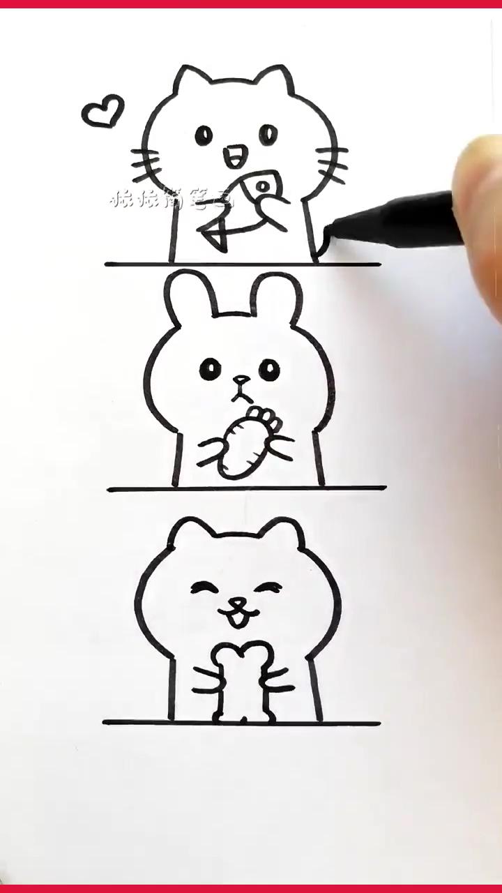 How to draw a simple animals | drawing chicken jump