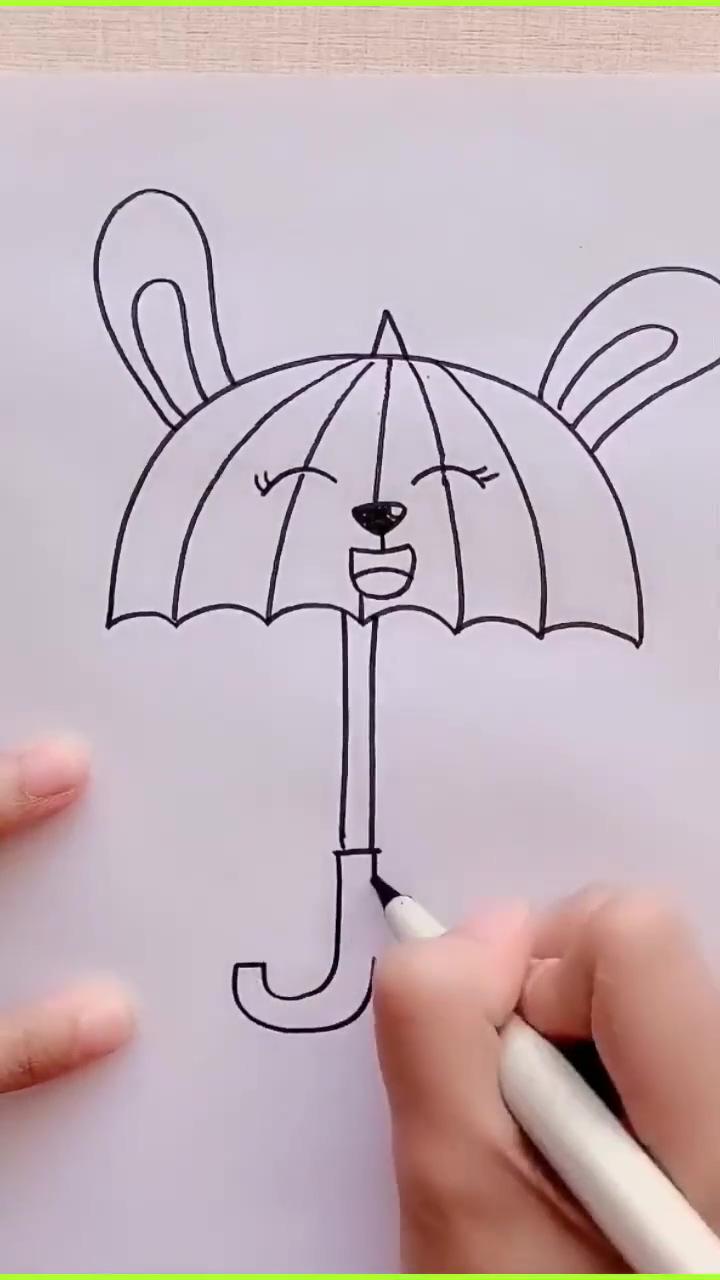 How to draw a umbrellas - easy drawing tutorials | super easy drawings