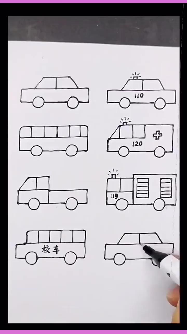 How to draw an easy car illustration | how to draw a vegetables filled with beautiful colors
