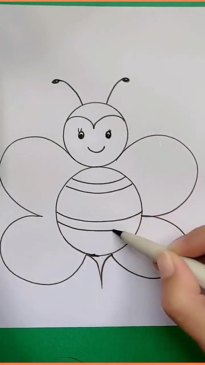 How to draw bee: easy step-by-step guide; every bestfriends always get the joke 
