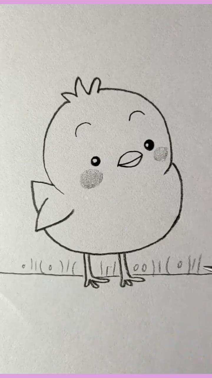 How to draw chicks step-by-step tutorials | simple cat tutorial instructional video