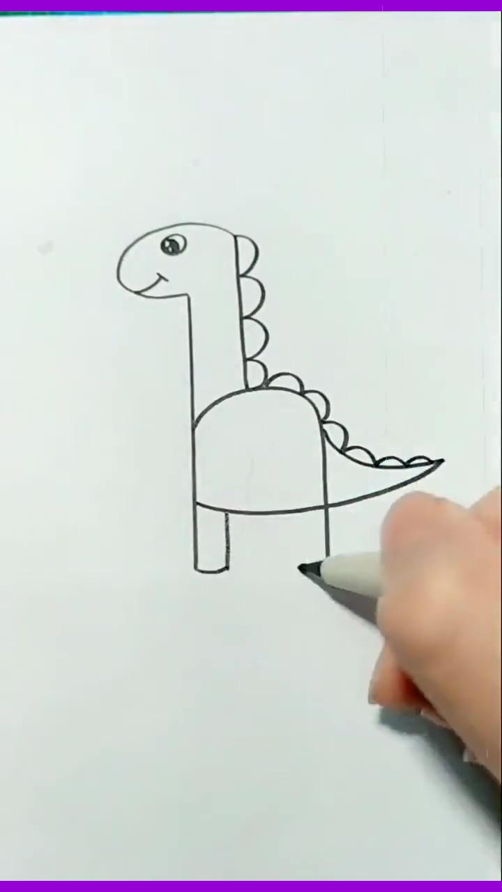 How to draw dinosaurs for beginners, 6 examples | b for cat 