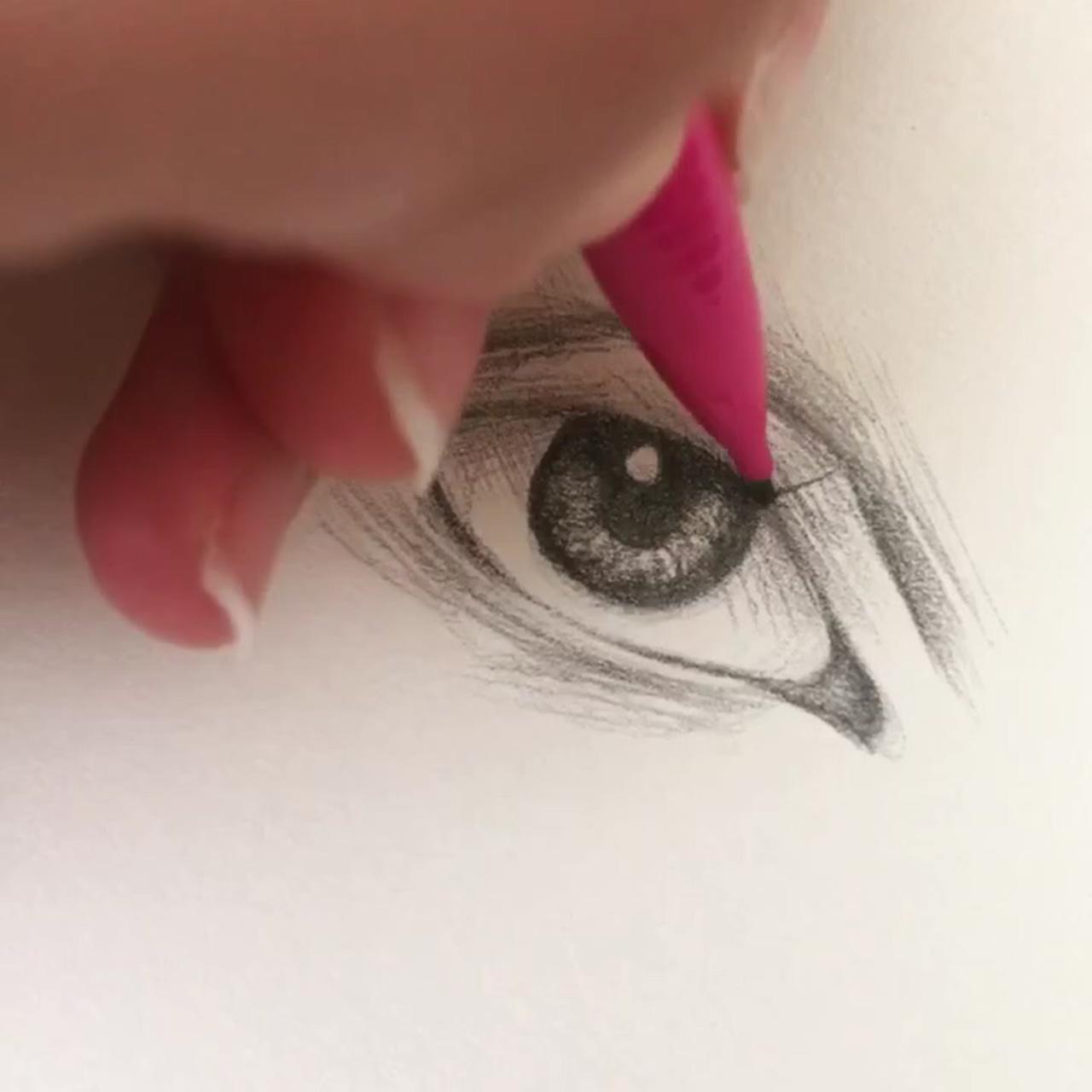 How to draw eyes | 3d art drawing